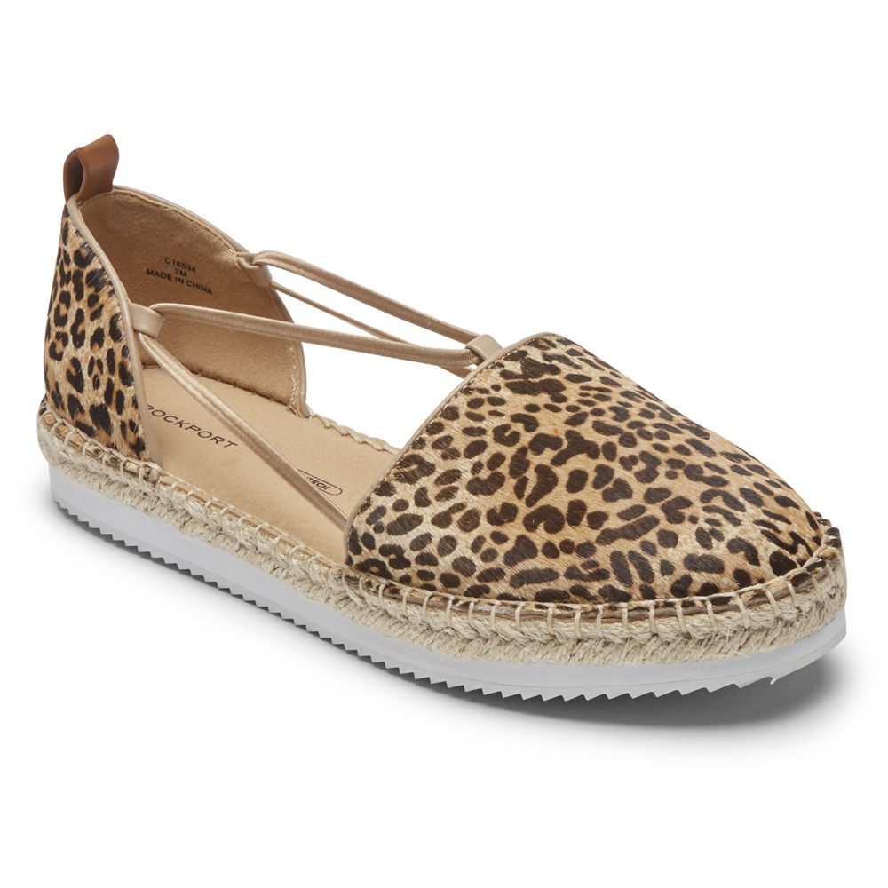 Rockport Womens Seaview Bungee - Slip-On Leopard - CDS932150